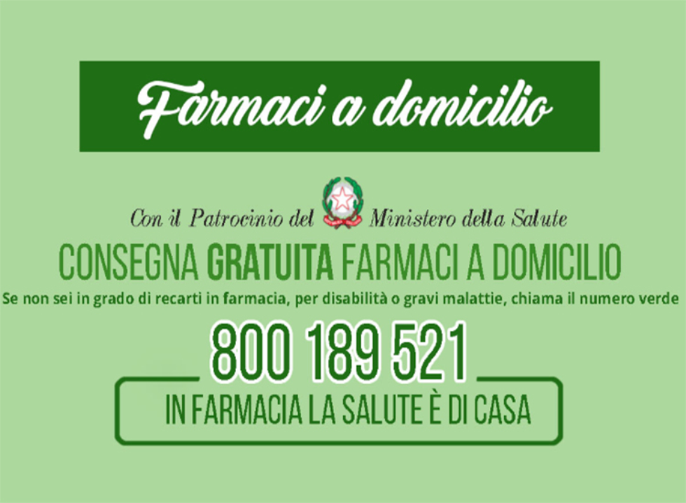 Farmaci a domicilio in consegna gratuita per chi non pu uscire