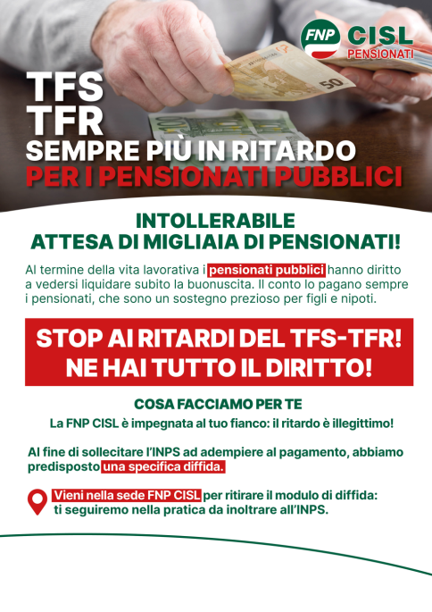 TFR/TFS sempre più in ritardo per i pensionati pubblici: ti aiutiamo noi!