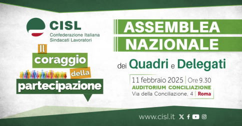 'Il coraggio della partecipazione' Assemblea nazionale dei Quadri e Delegati a Roma